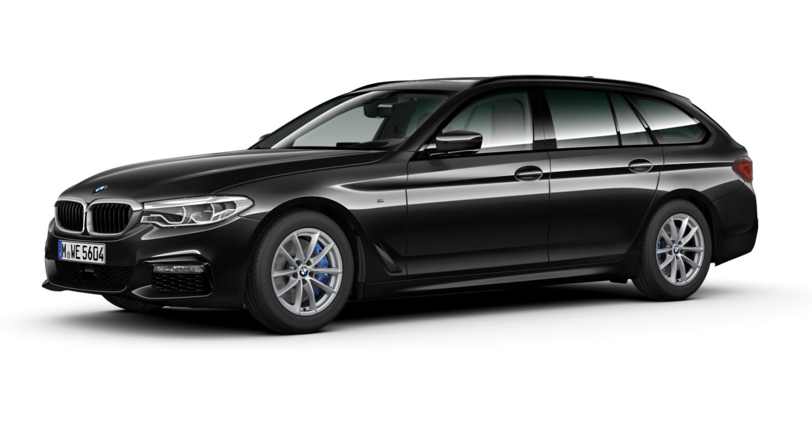 BMW BMW 5er in Schwarz von vorne BMW BMW 5er in Schwarz von vorne