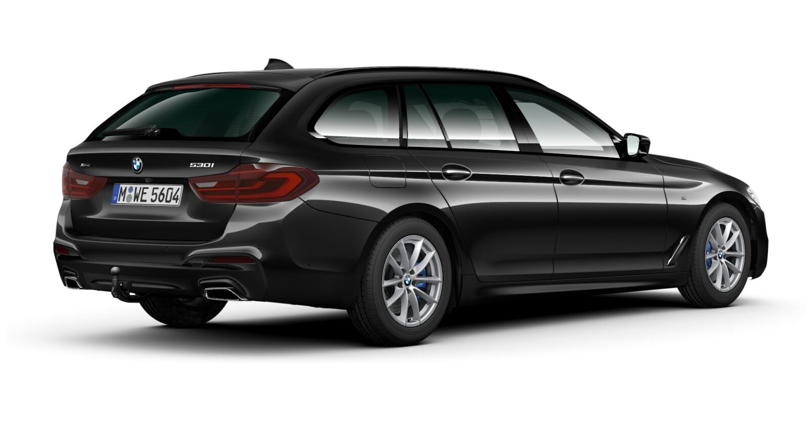 BMW BMW 5er in Schwarz von hinten BMW BMW 5er in Schwarz von hinten