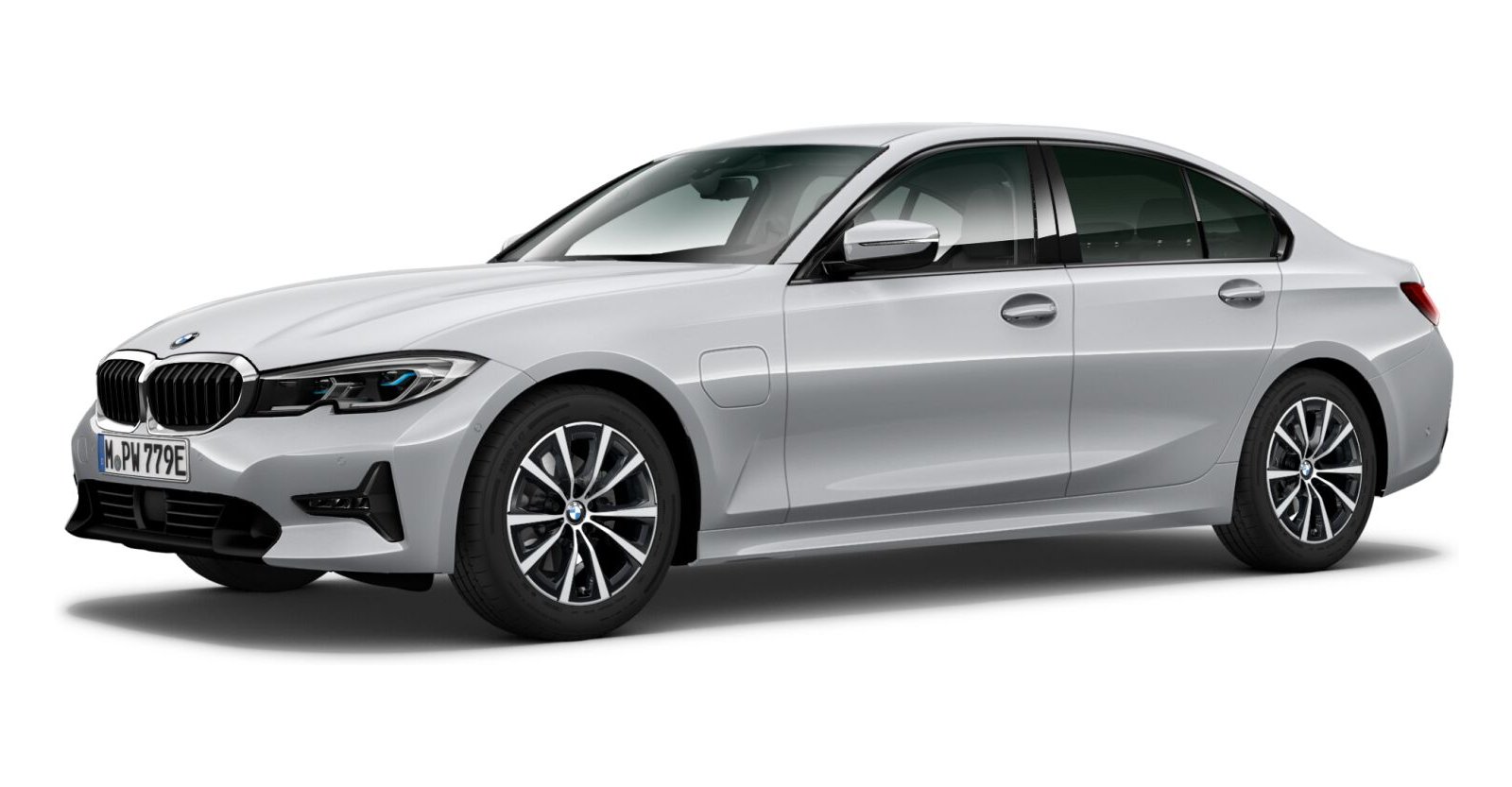 BMW BMW 3er in Silber von vorne BMW BMW 3er in Silber von vorne