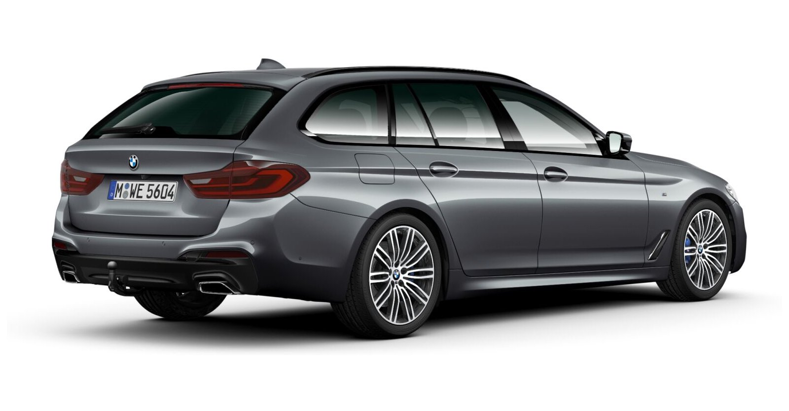 BMW BMW 5er in Grau von hinten BMW BMW 5er in Grau von hinten