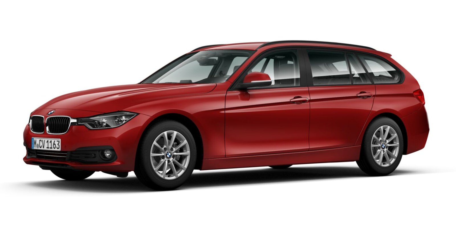 BMW BMW 3er in Rot von vorne BMW BMW 3er in Rot von vorne
