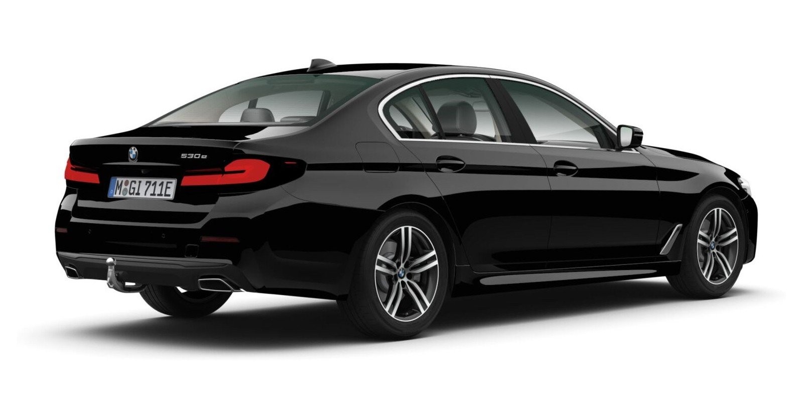 BMW BMW 5er in Schwarz von hinten BMW BMW 5er in Schwarz von hinten