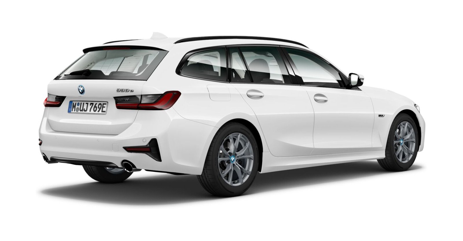BMW BMW 3er in Weiß von hinten BMW BMW 3er in Weiß von hinten