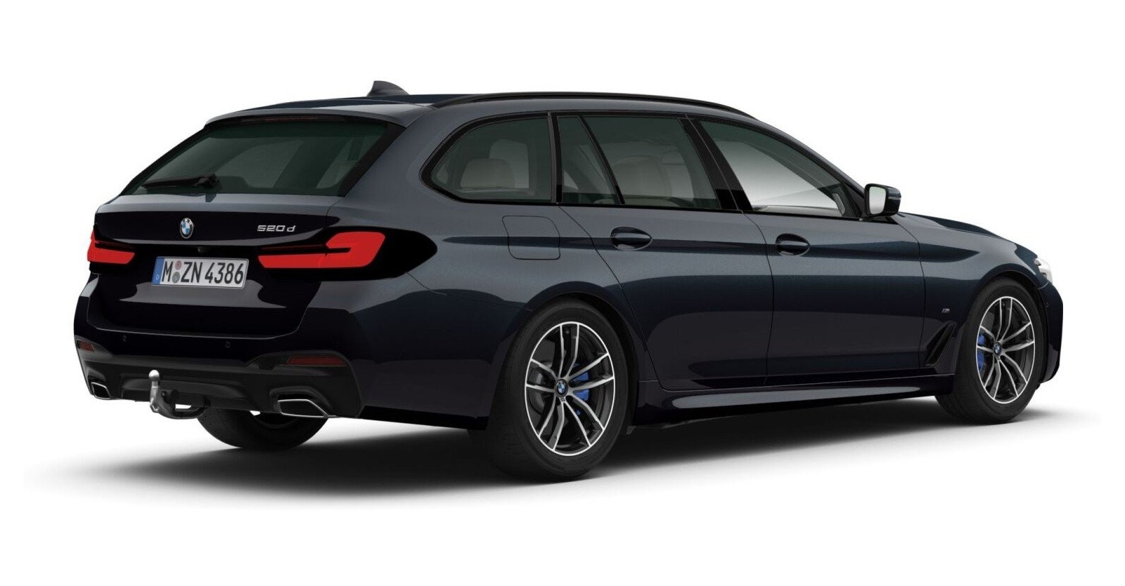 BMW BMW 5er in Schwarz von hinten BMW BMW 5er in Schwarz von hinten