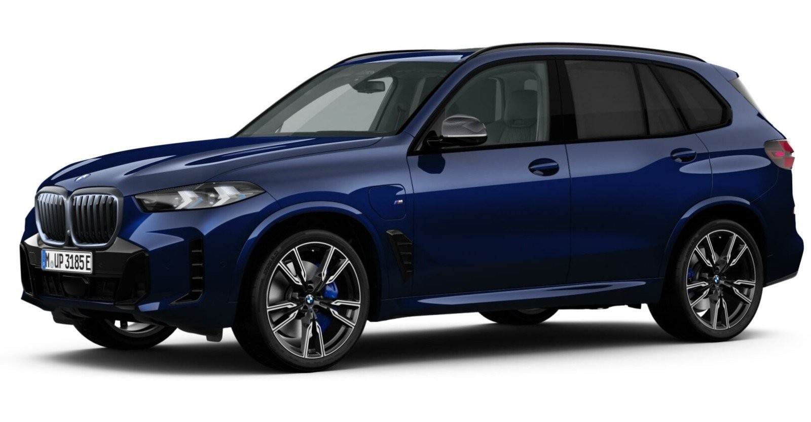 BMW X5 xDrive50e in Blau von vorne BMW X5 xDrive50e in Blau von vorne