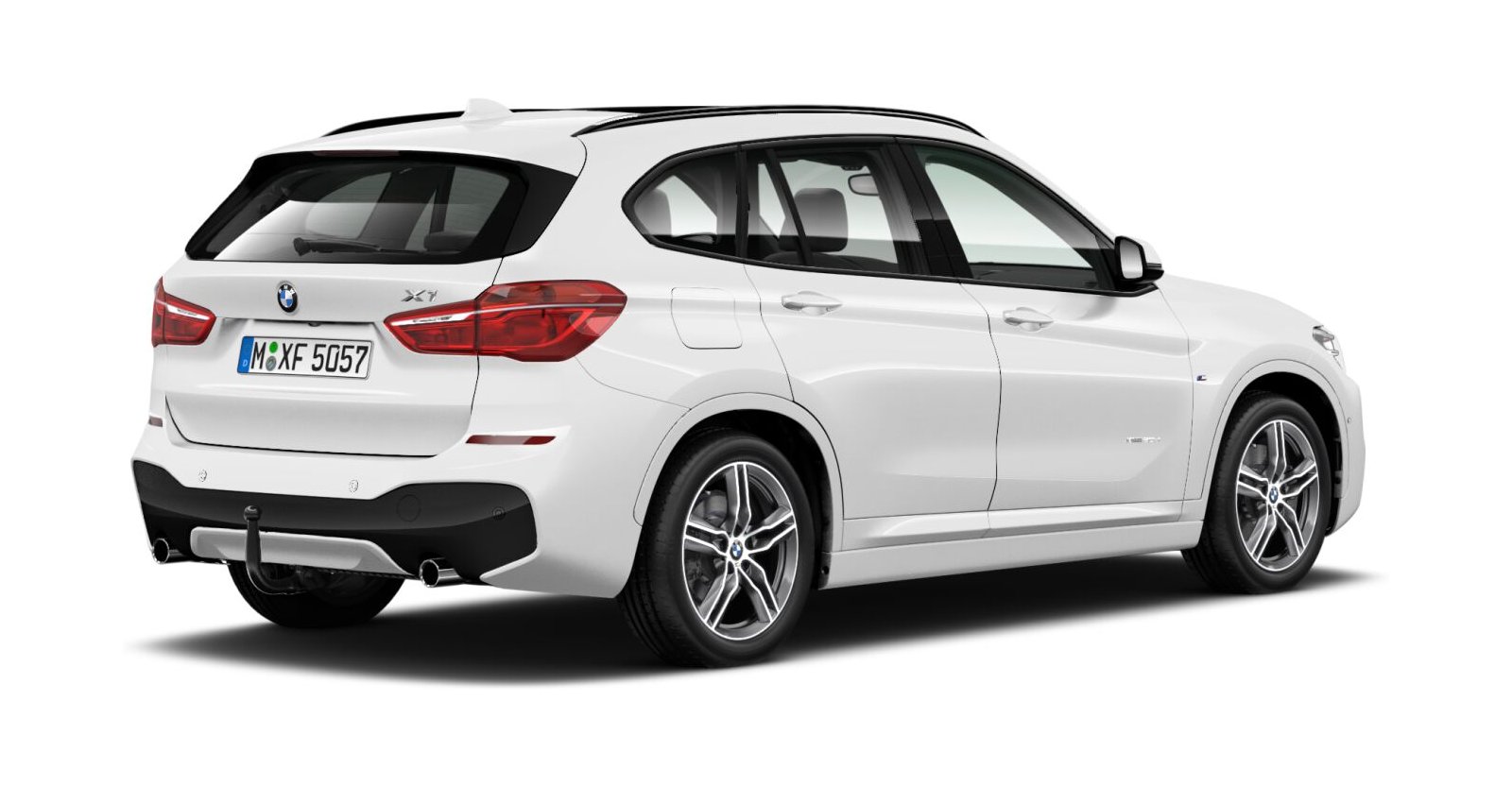 BMW BMW X in Weiß von hinten BMW BMW X in Weiß von hinten