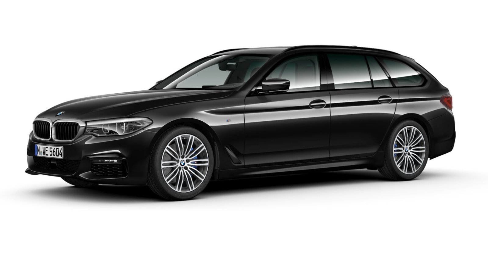 BMW BMW 5er in Schwarz von vorne BMW BMW 5er in Schwarz von vorne