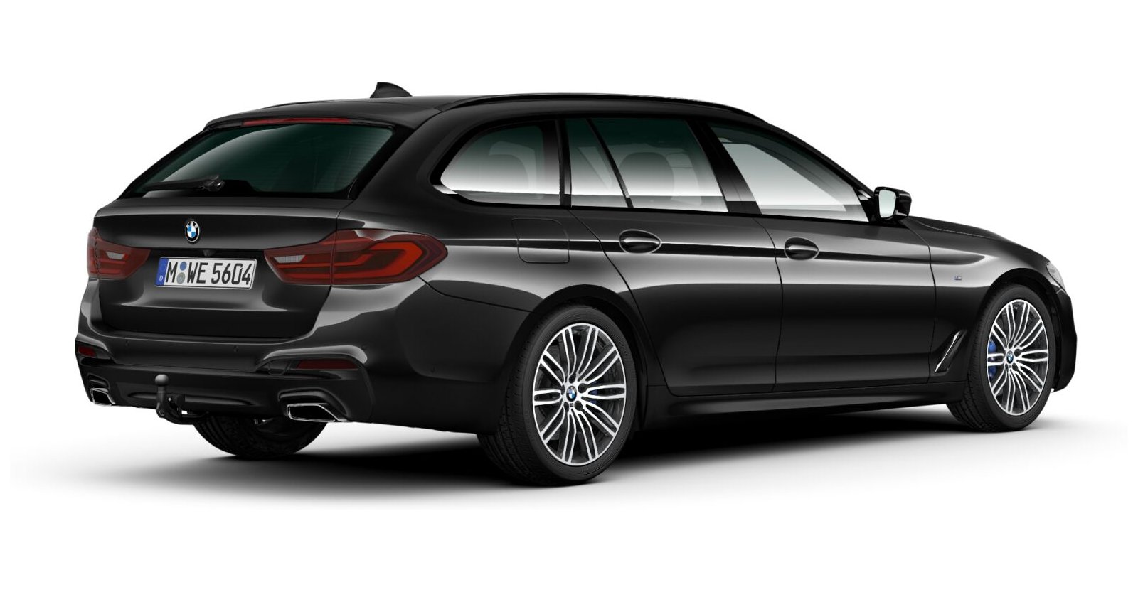 BMW BMW 5er in Schwarz von hinten BMW BMW 5er in Schwarz von hinten