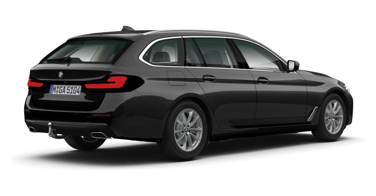 BMW BMW 5er in Schwarz von hinten BMW BMW 5er in Schwarz von hinten