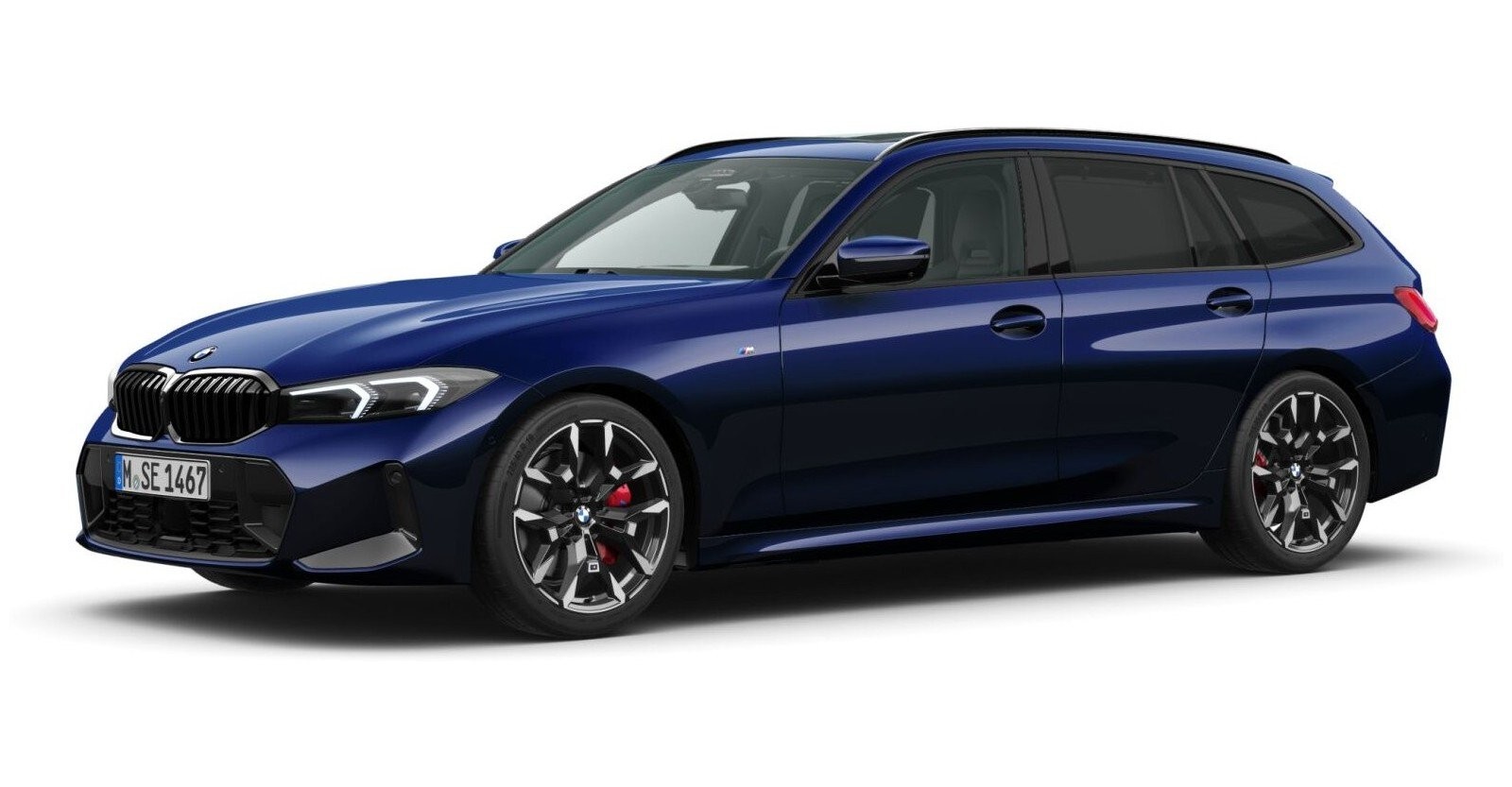 BMW BMW 3er in Blau von vorne BMW BMW 3er in Blau von vorne