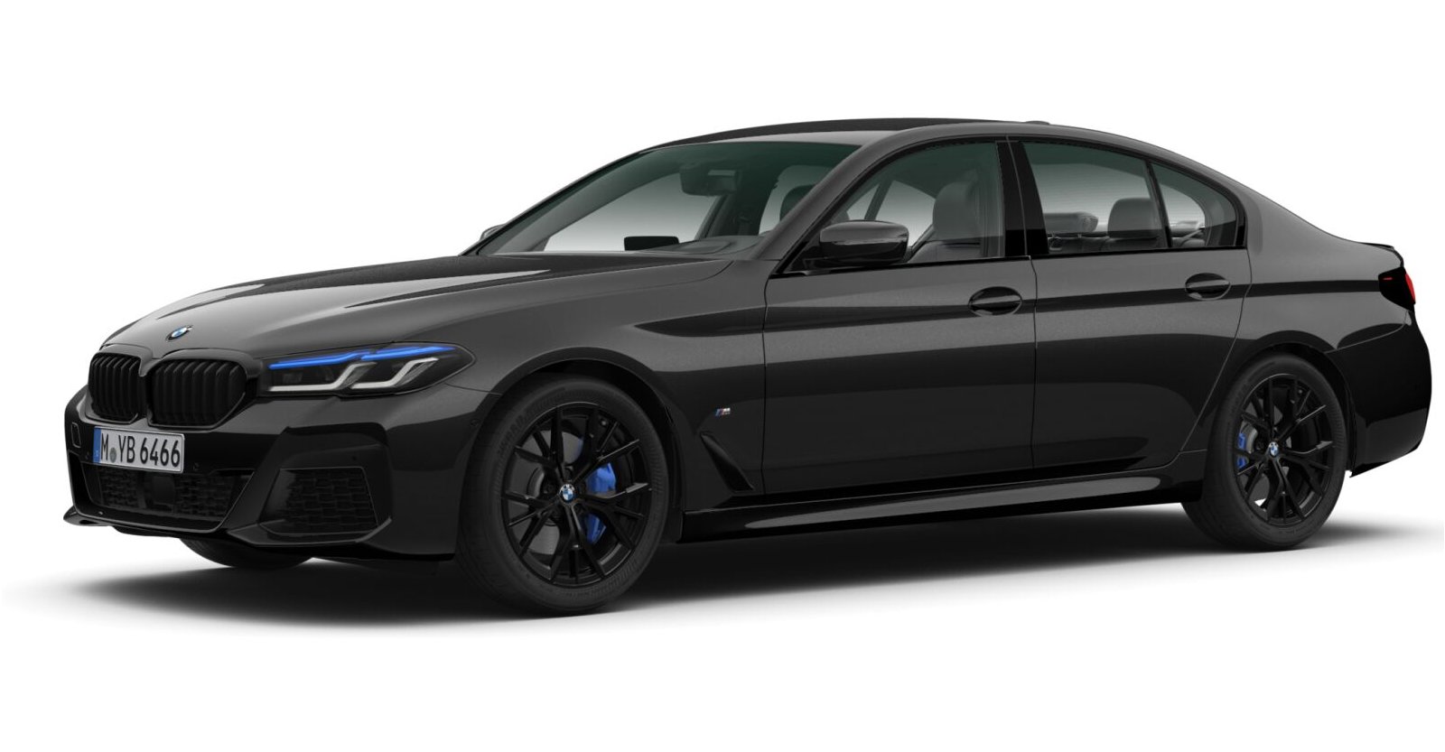 BMW BMW 5er in Schwarz von vorne BMW BMW 5er in Schwarz von vorne