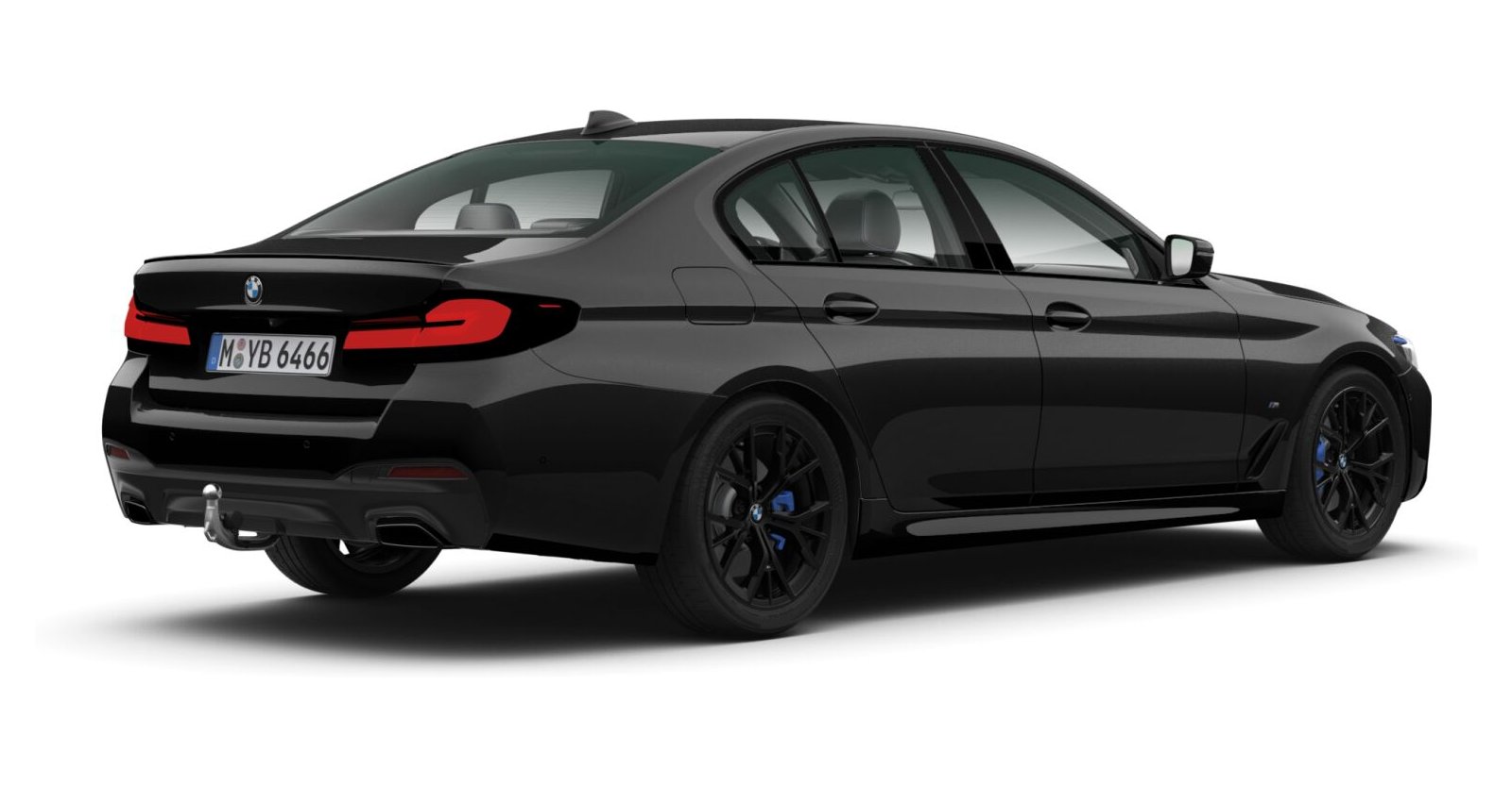 BMW BMW 5er in Schwarz von hinten BMW BMW 5er in Schwarz von hinten