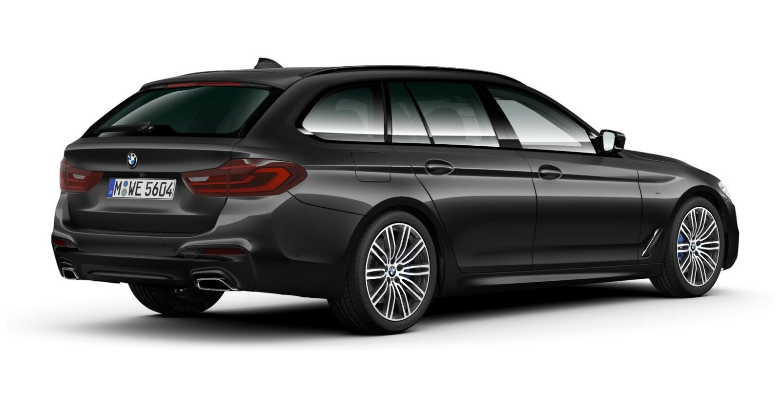 BMW BMW 5er in Grau von hinten BMW BMW 5er in Grau von hinten