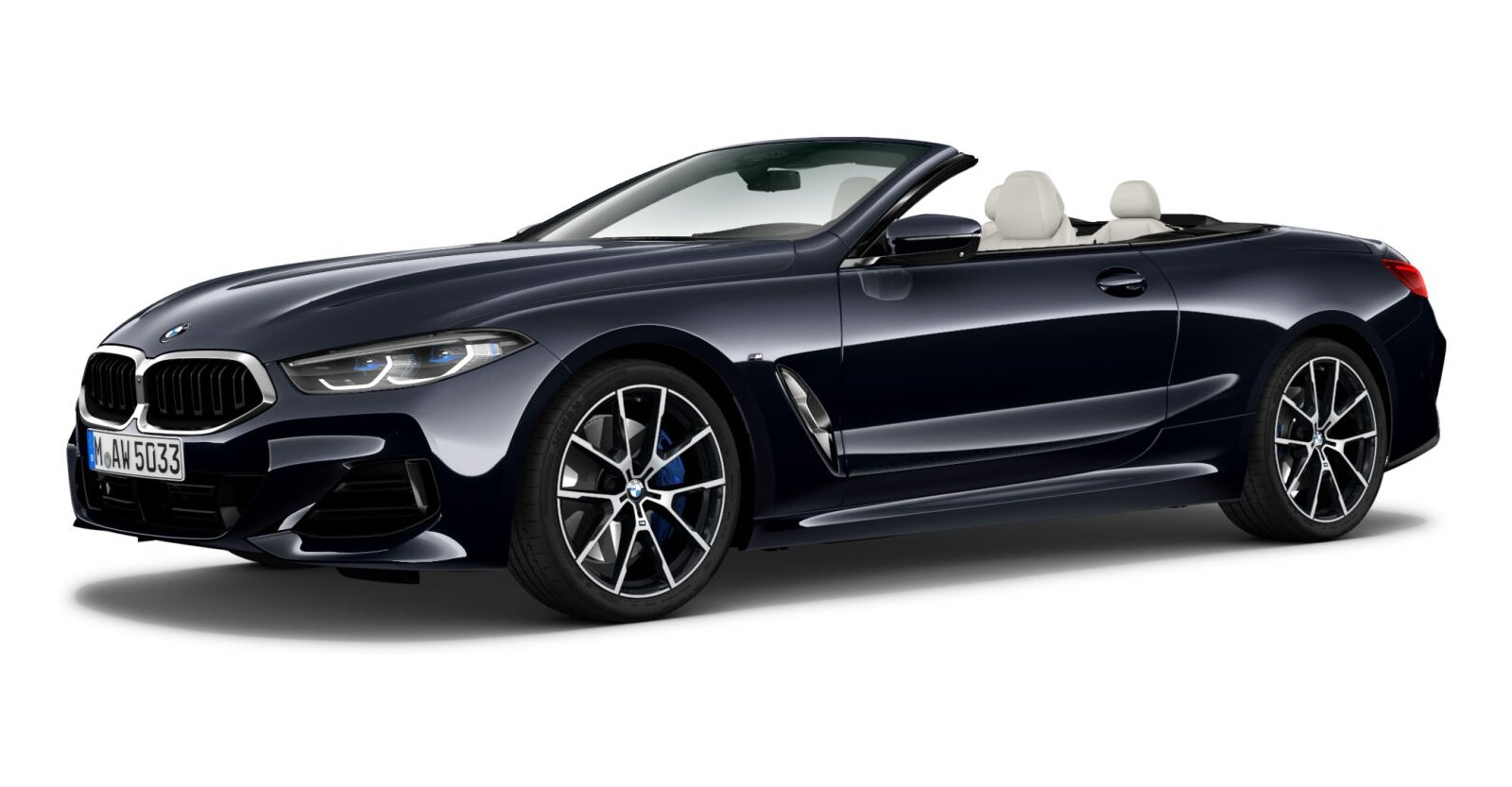 BMW BMW 8er in Schwarz von vorne BMW BMW 8er in Schwarz von vorne