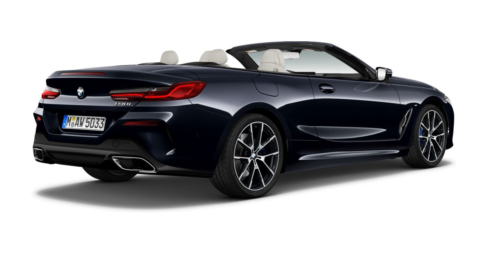 BMW BMW 8er in Schwarz von hinten BMW BMW 8er in Schwarz von hinten