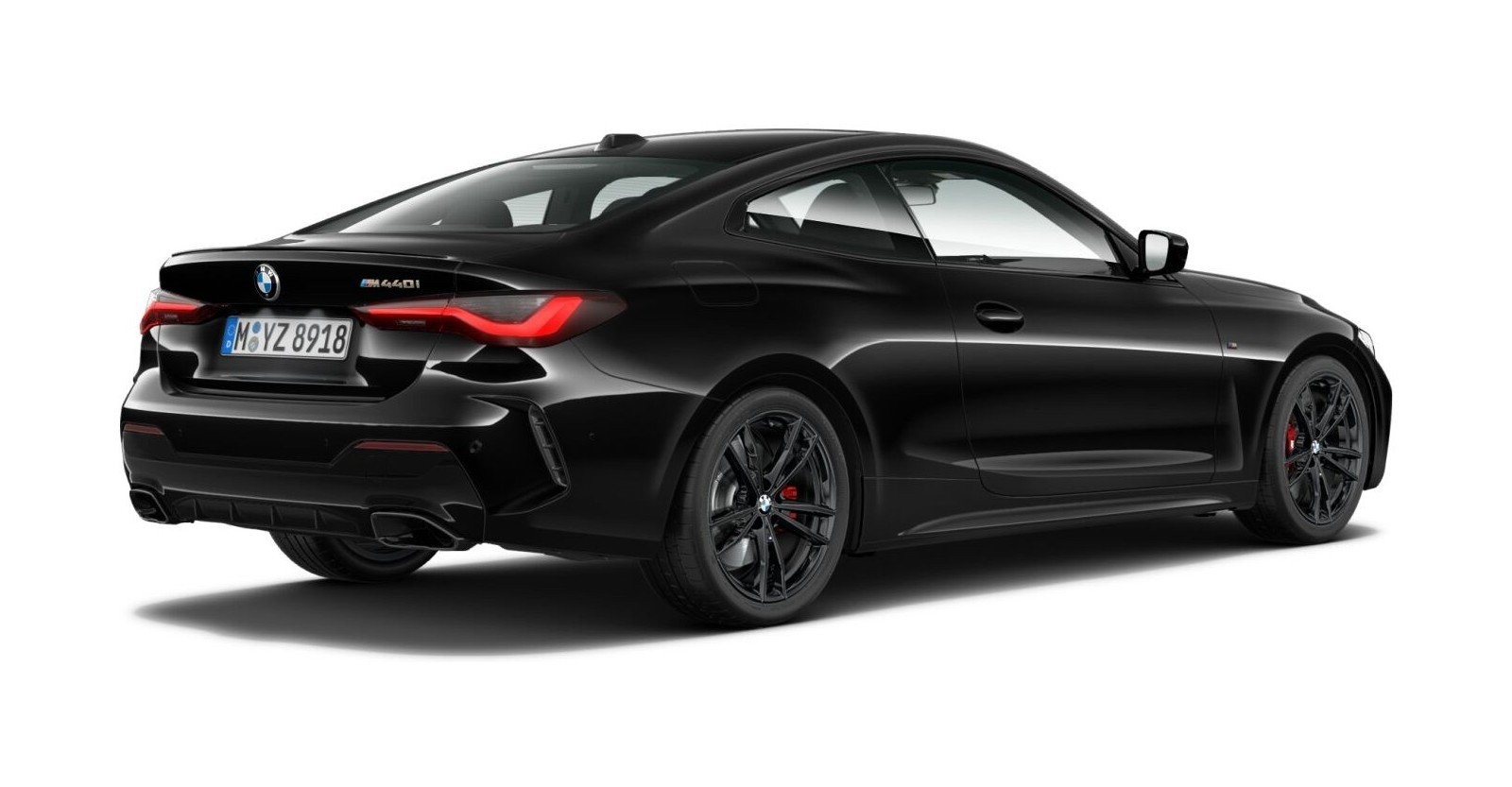 BMW BMW 4er in Schwarz von hinten BMW BMW 4er in Schwarz von hinten