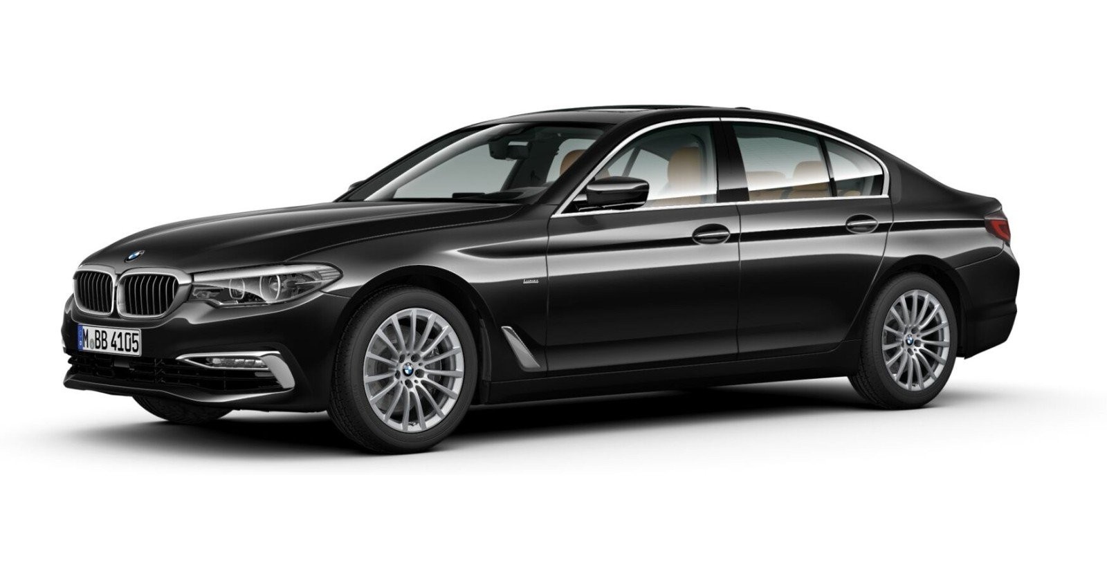 BMW BMW 5er in Schwarz von vorne BMW BMW 5er in Schwarz von vorne