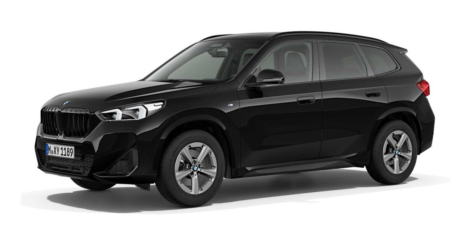 BMW X1 xDrive23i in Schwarz von vorne BMW X1 xDrive23i in Schwarz von vorne