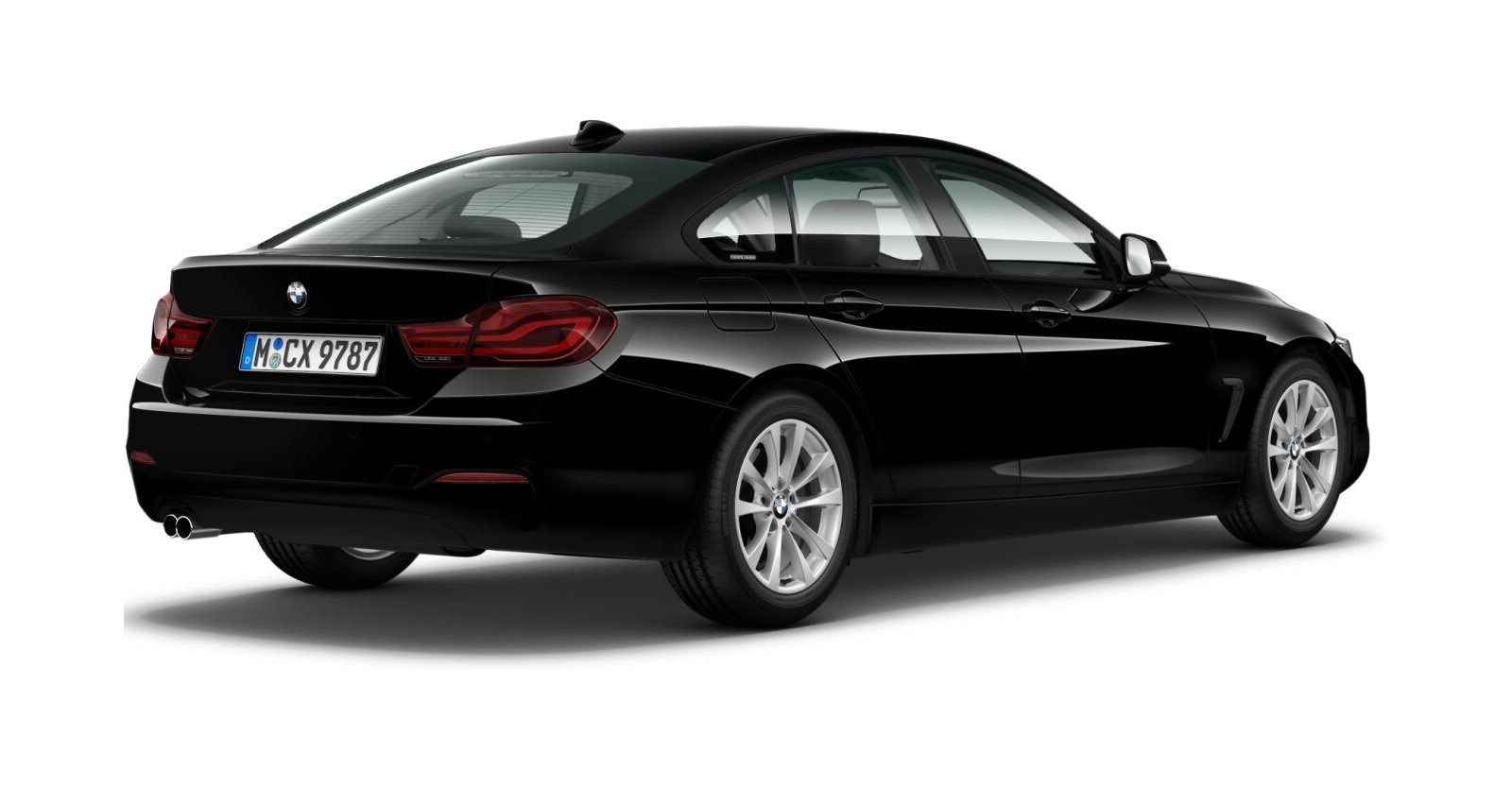 BMW BMW 4er in Schwarz von hinten BMW BMW 4er in Schwarz von hinten