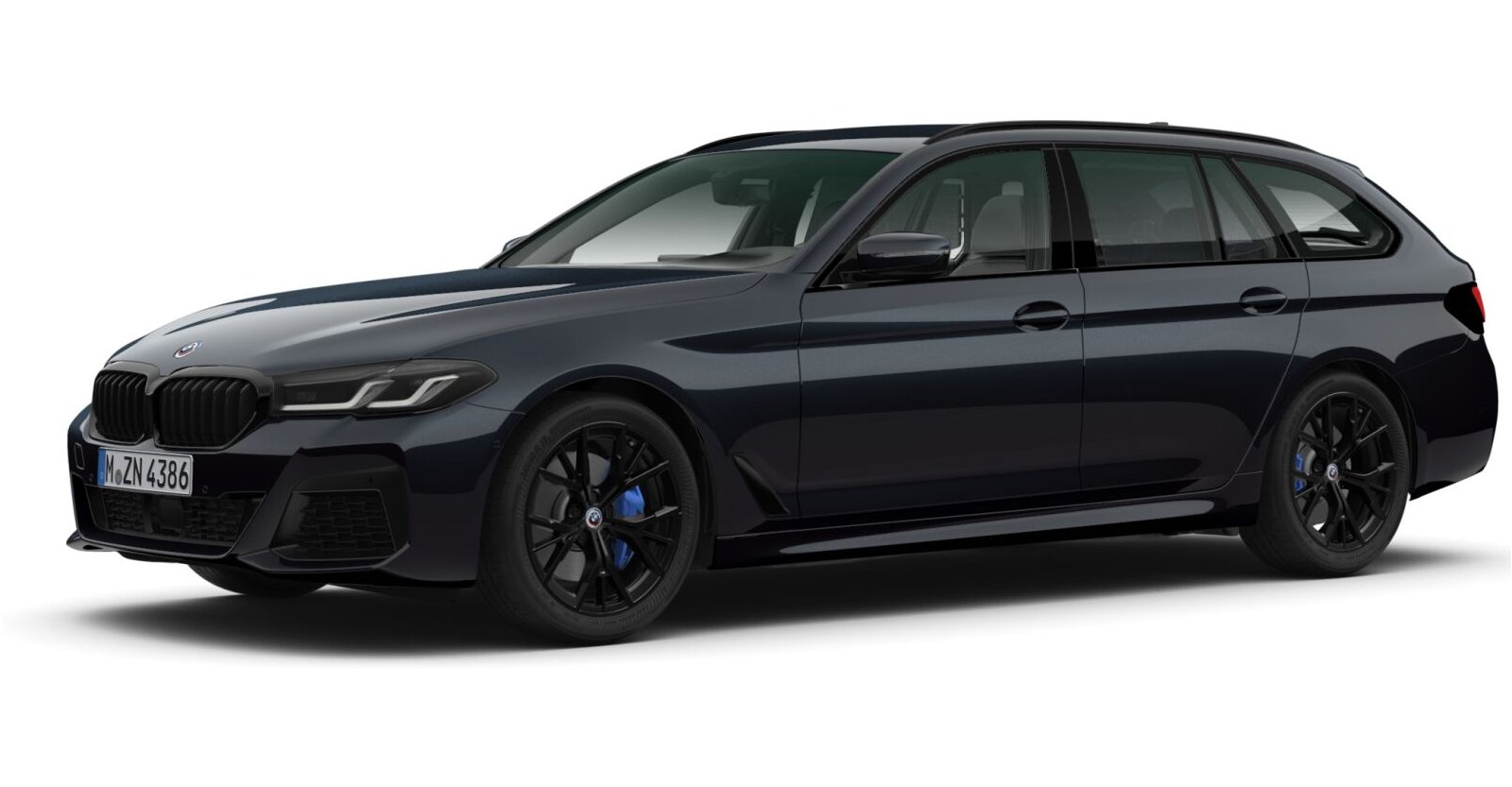 BMW BMW 5er in Schwarz von vorne BMW BMW 5er in Schwarz von vorne