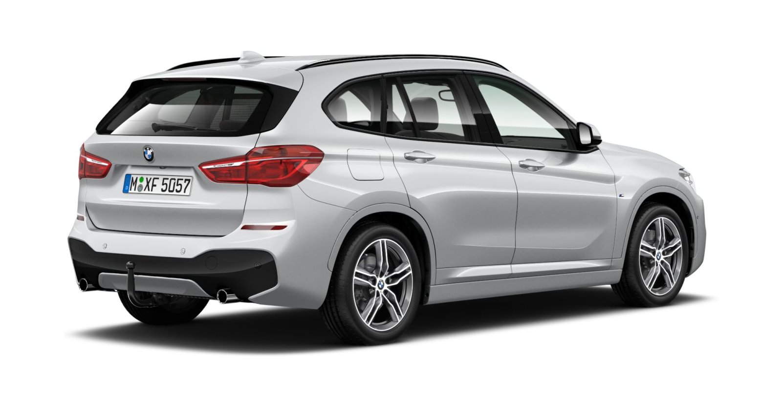 BMW BMW X in Silber von hinten BMW BMW X in Silber von hinten