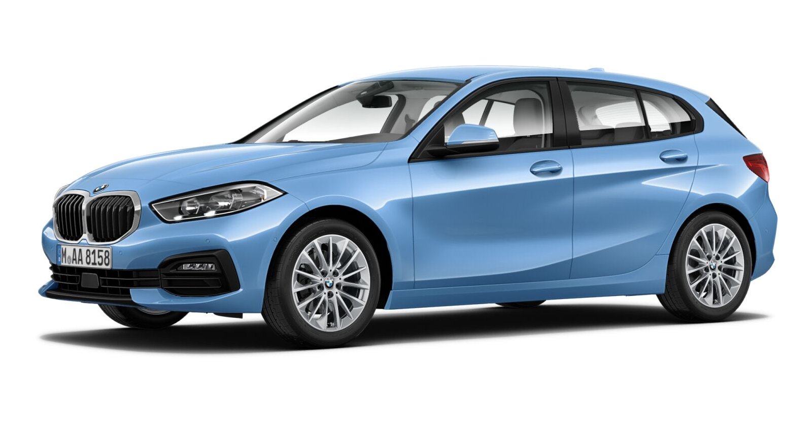 BMW BMW 1er in Blau von vorne BMW BMW 1er in Blau von vorne