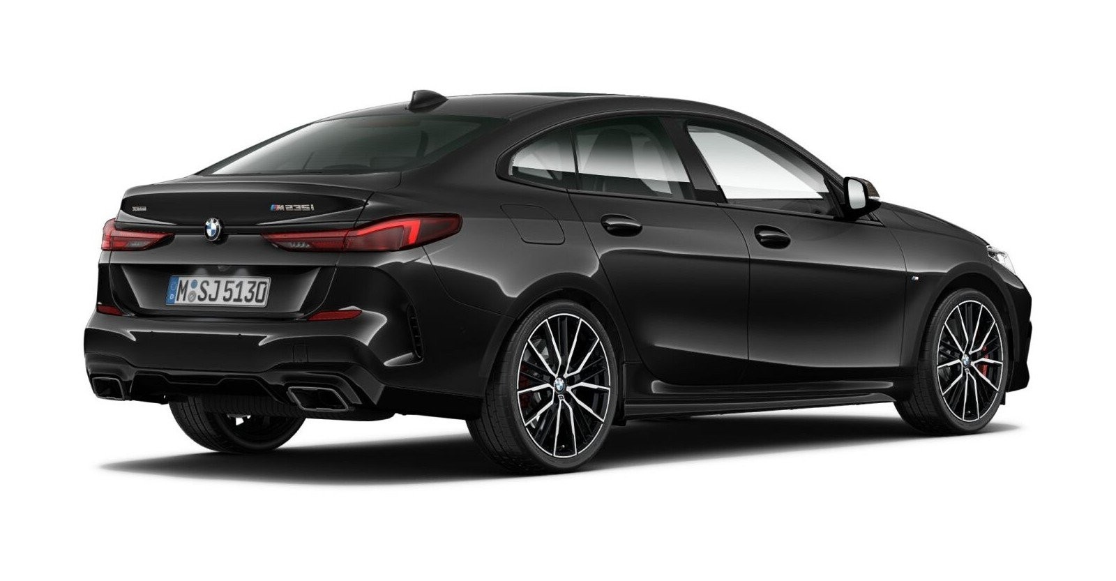 BMW BMW 2er in Schwarz von hinten