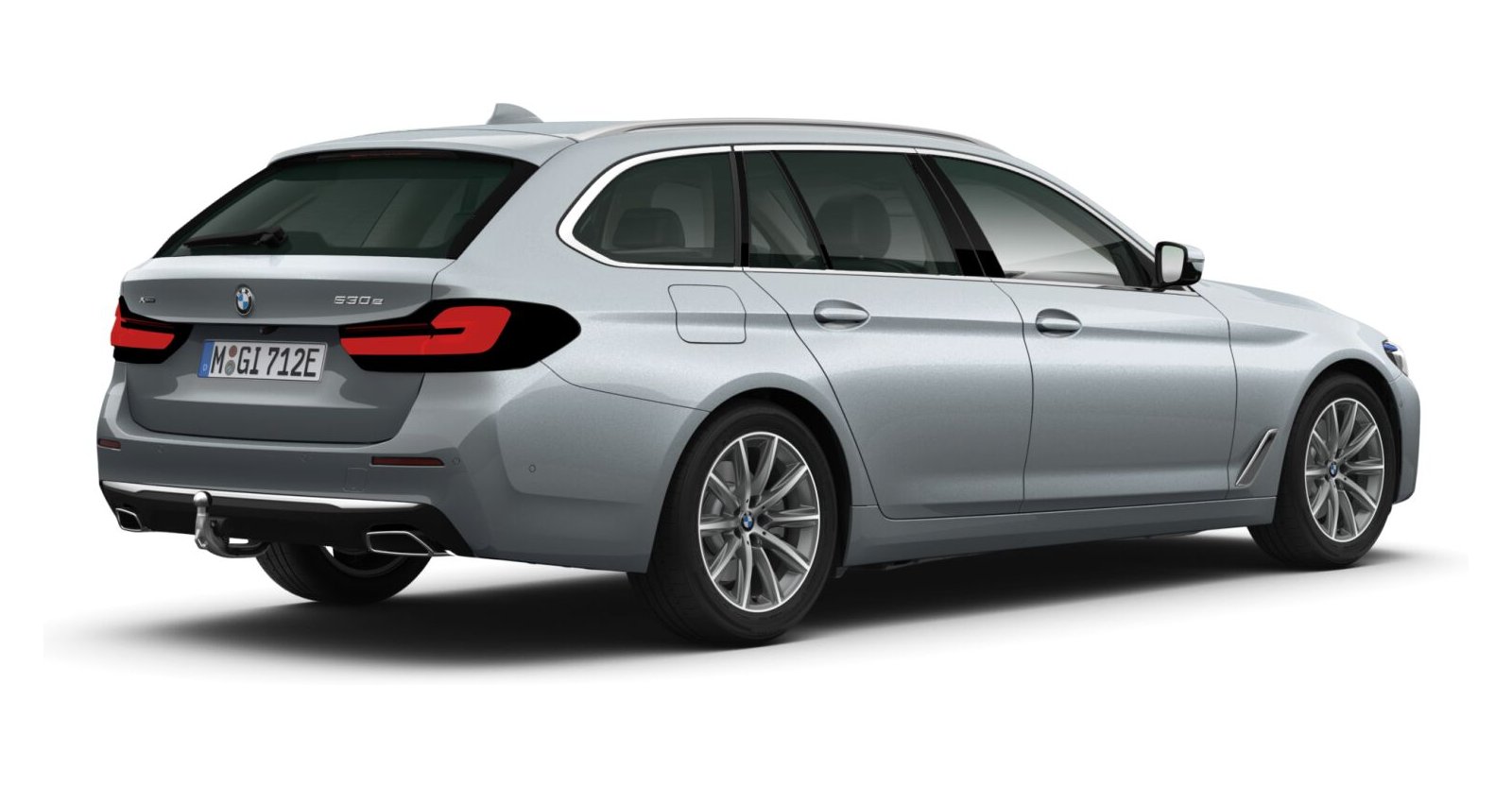 BMW BMW 5er in Grau von hinten BMW BMW 5er in Grau von hinten