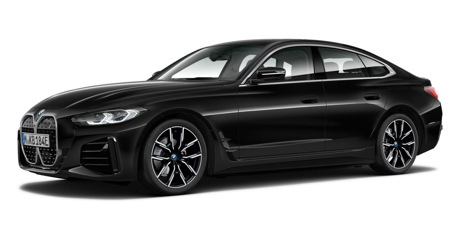 BMW BMW I in Schwarz von vorne BMW BMW I in Schwarz von vorne