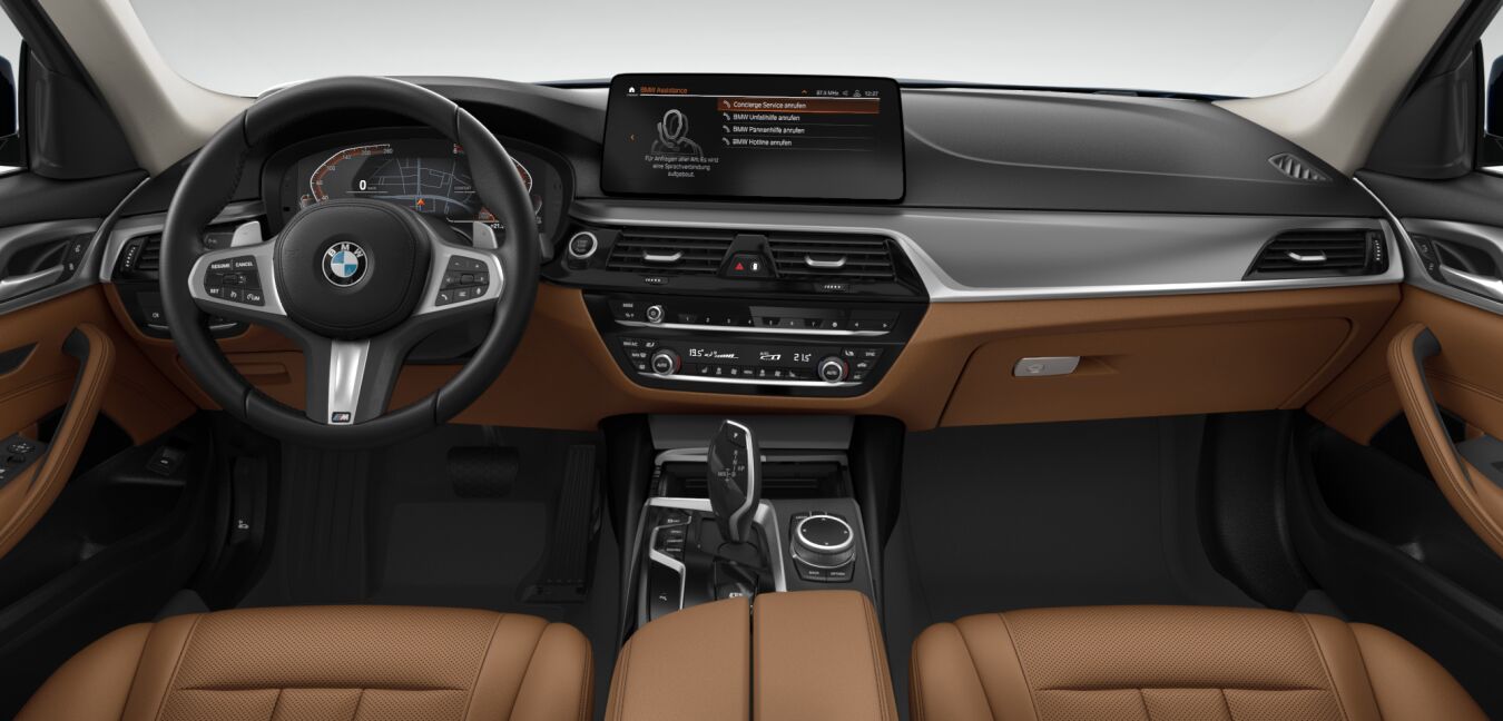 BMW BMW 5er im Innenraum von vorne BMW BMW 5er im Innenraum von vorne