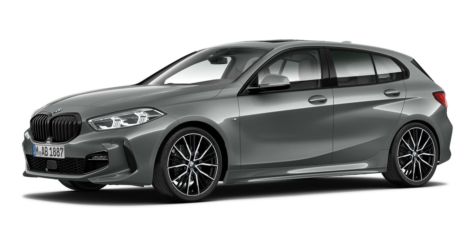 BMW BMW 1er in Grau von vorne BMW BMW 1er in Grau von vorne