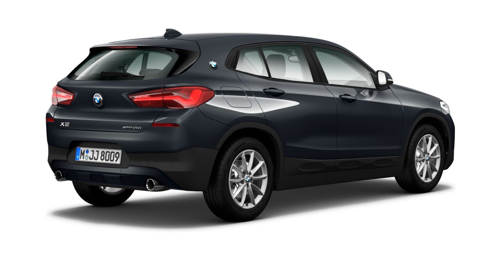 BMW BMW X in Grau von hinten BMW BMW X in Grau von hinten