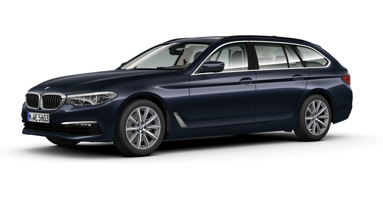 BMW BMW 5er in Blau von vorne BMW BMW 5er in Blau von vorne