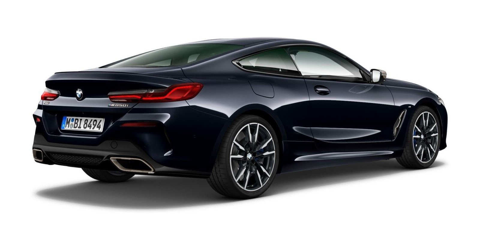 BMW BMW 8er in Schwarz von hinten BMW BMW 8er in Schwarz von hinten