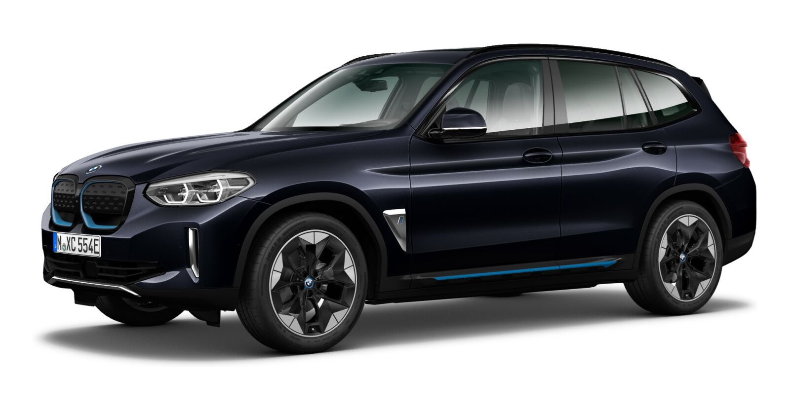 BMW BMW I in Schwarz von vorne BMW BMW I in Schwarz von vorne