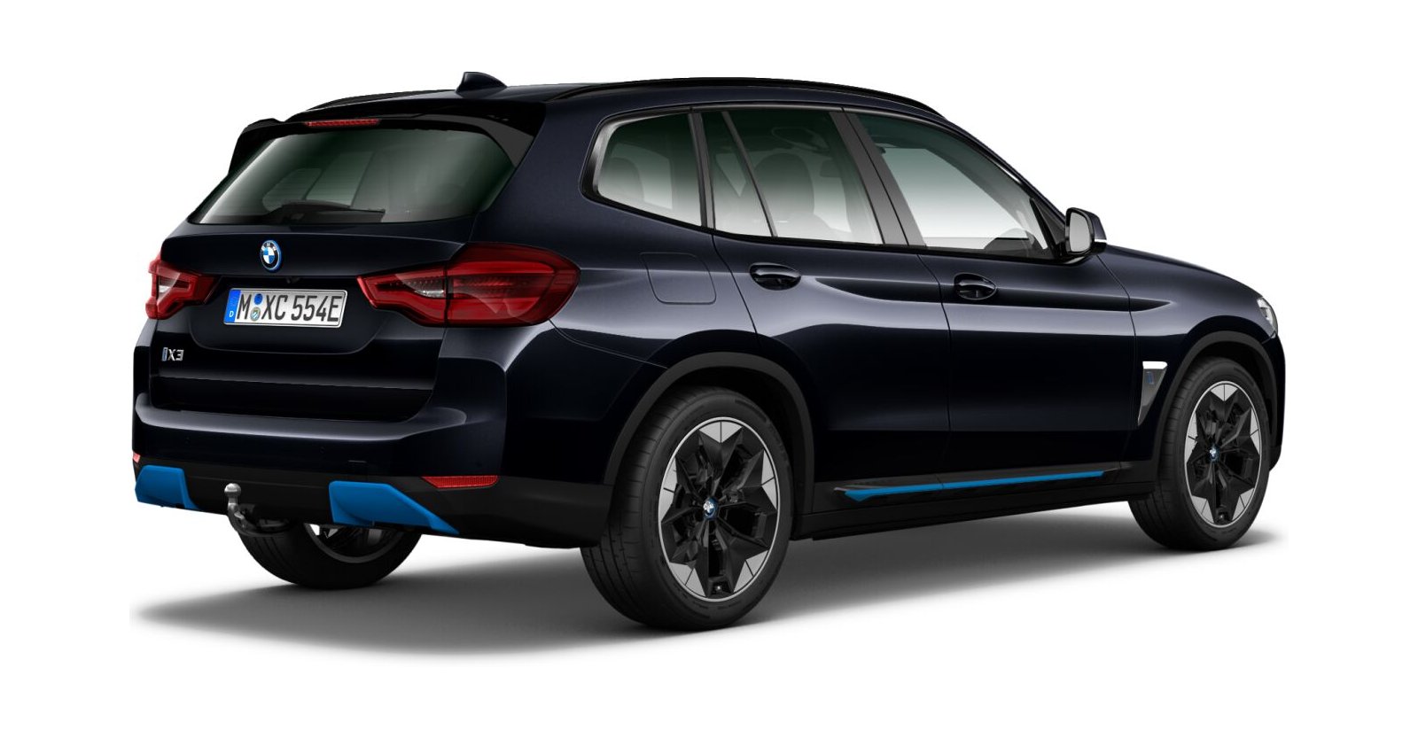 BMW BMW I in Schwarz von hinten BMW BMW I in Schwarz von hinten