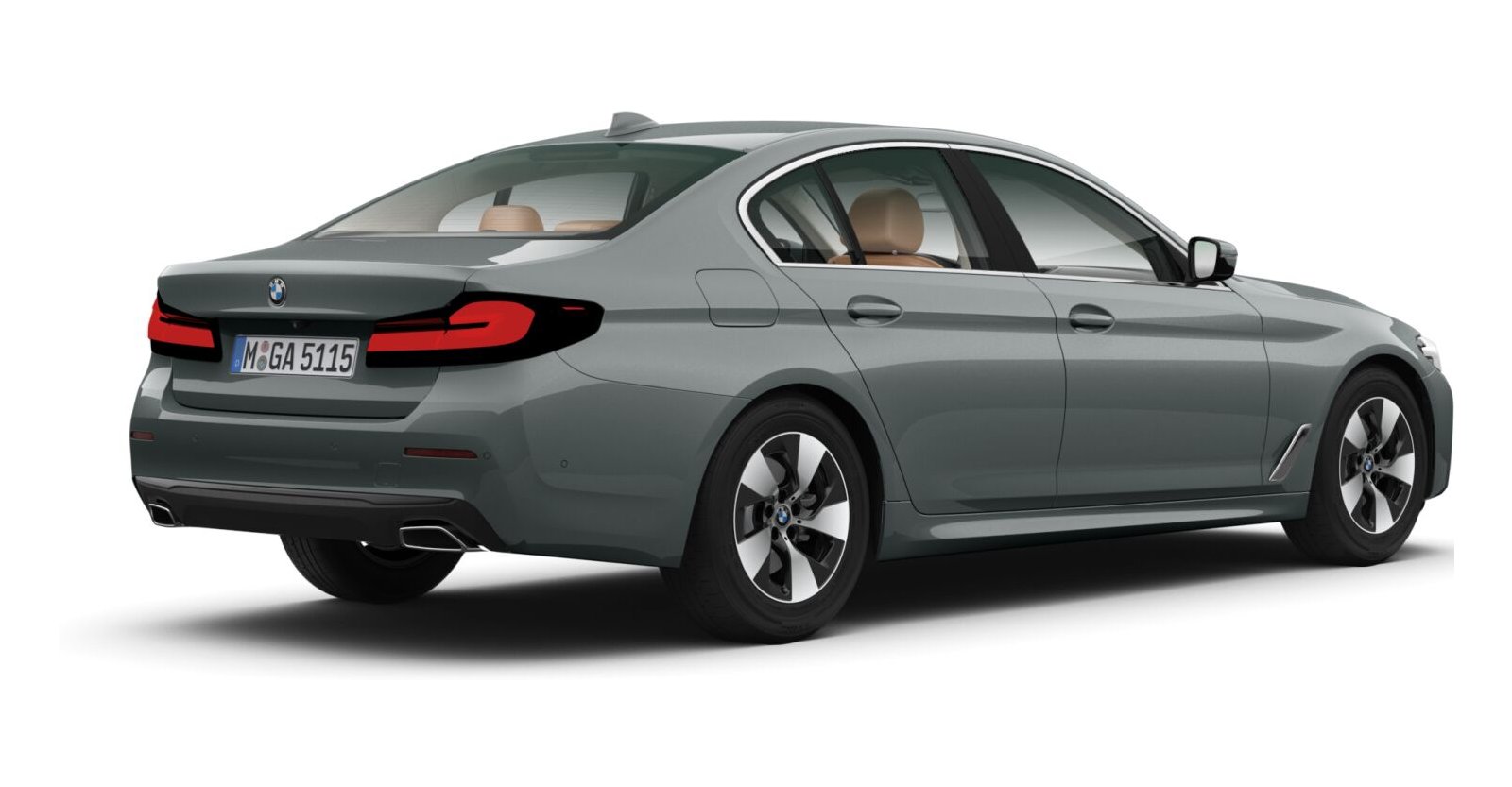 BMW BMW 5er in Grau von hinten BMW BMW 5er in Grau von hinten