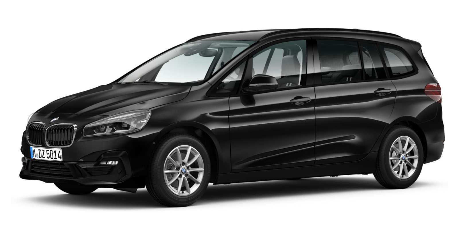 BMW BMW 2er in Schwarz von vorne BMW BMW 2er in Schwarz von vorne