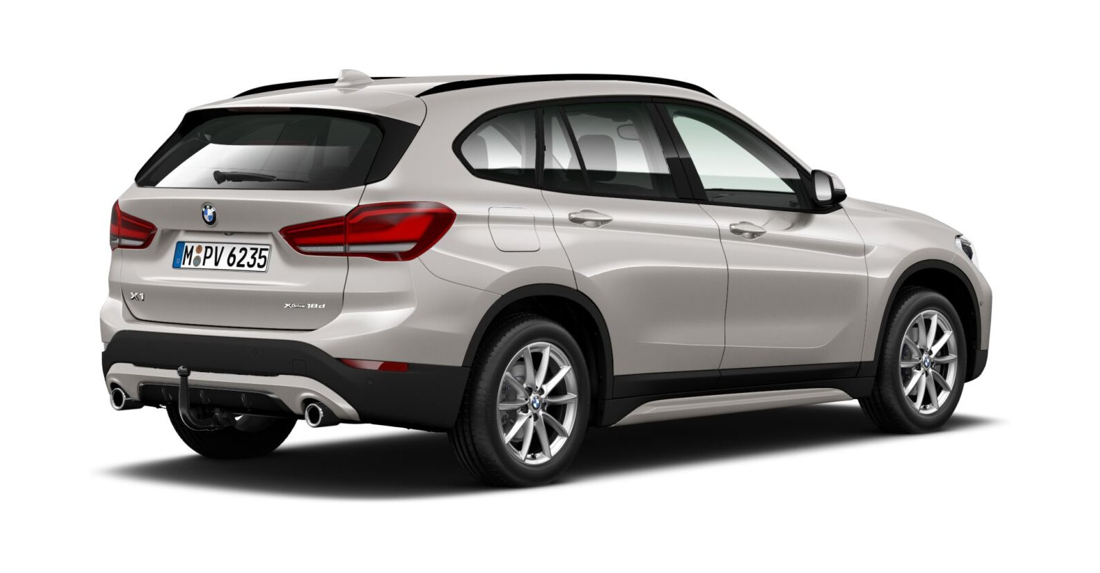 BMW BMW X in Silber von hinten BMW BMW X in Silber von hinten