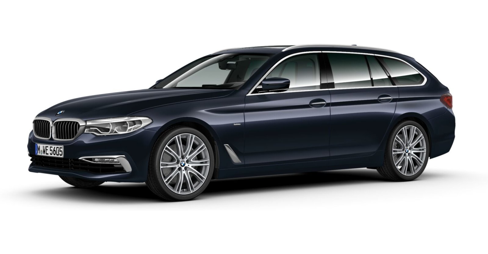 BMW BMW 5er in Blau von vorne BMW BMW 5er in Blau von vorne