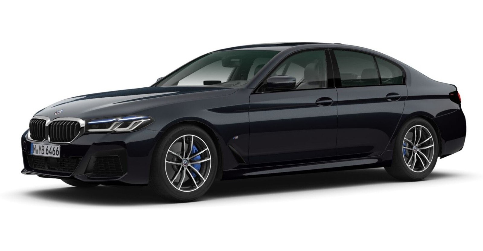 BMW BMW 5er in Schwarz von vorne BMW BMW 5er in Schwarz von vorne