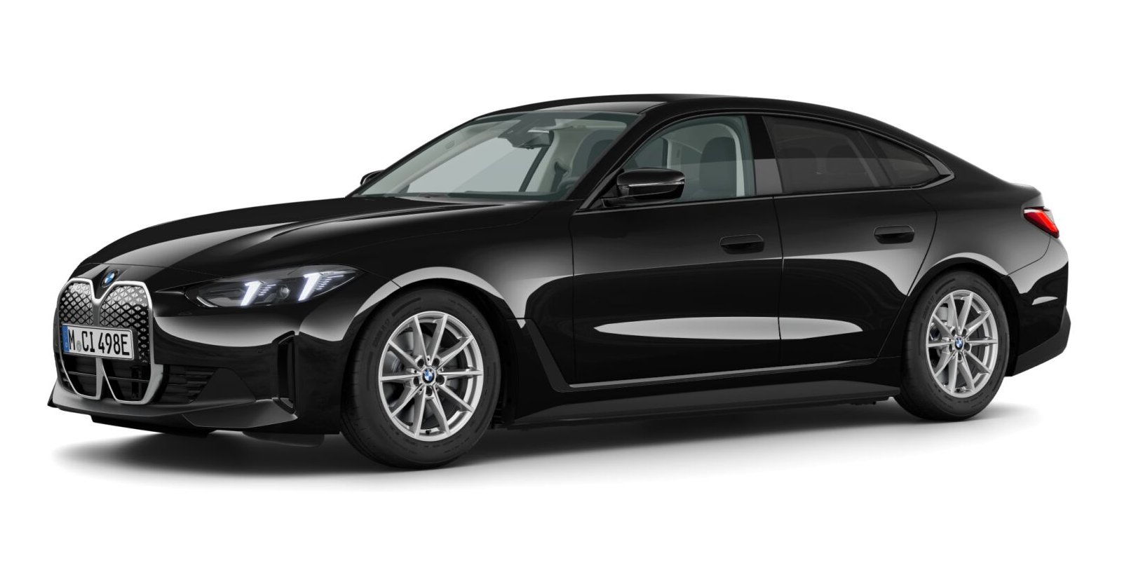 BMW BMW I in Schwarz von vorne BMW BMW I in Schwarz von vorne
