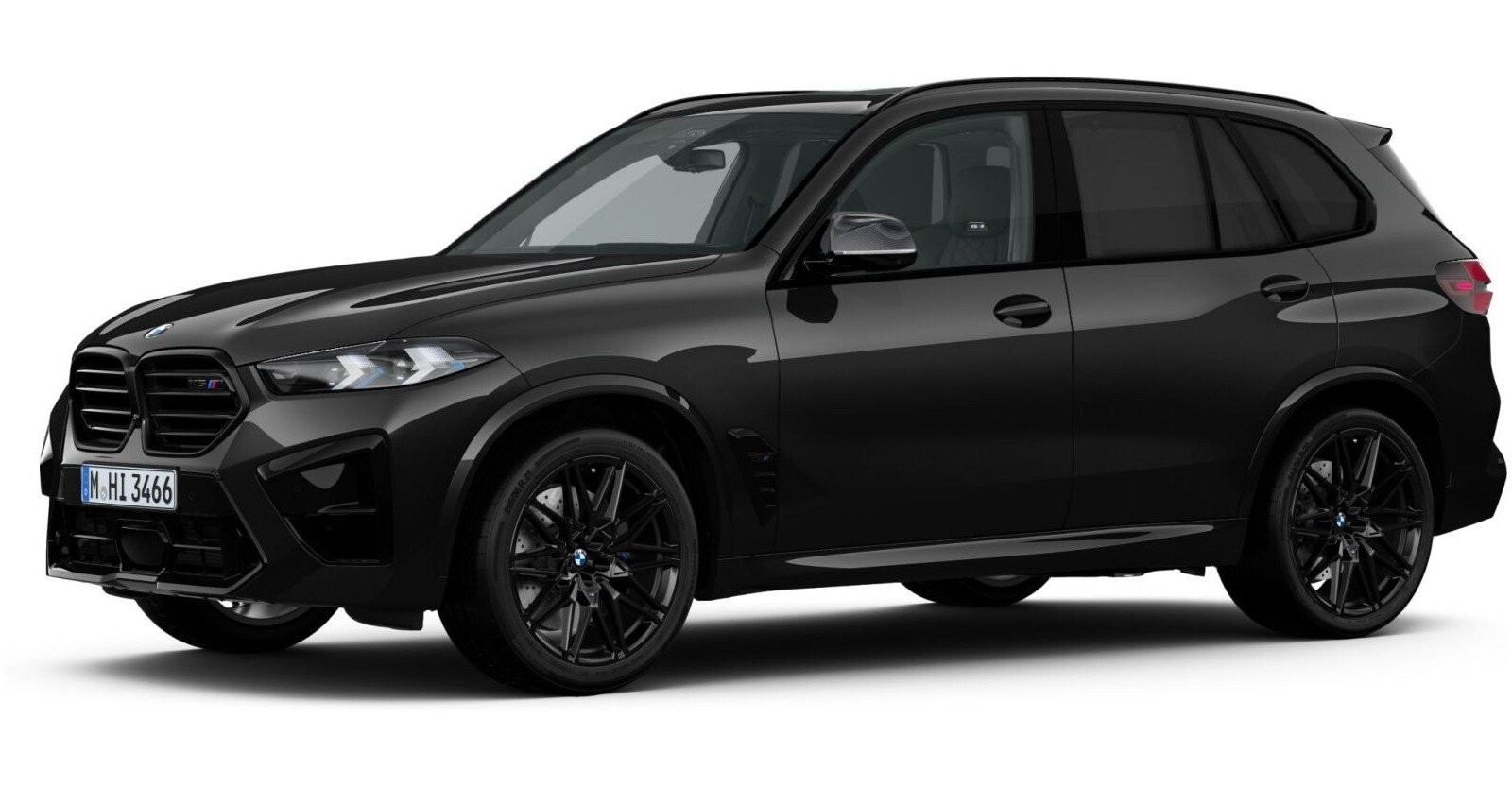 BMW X5 M Competition in Schwarz von vorne BMW X5 M Competition in Schwarz von vorne