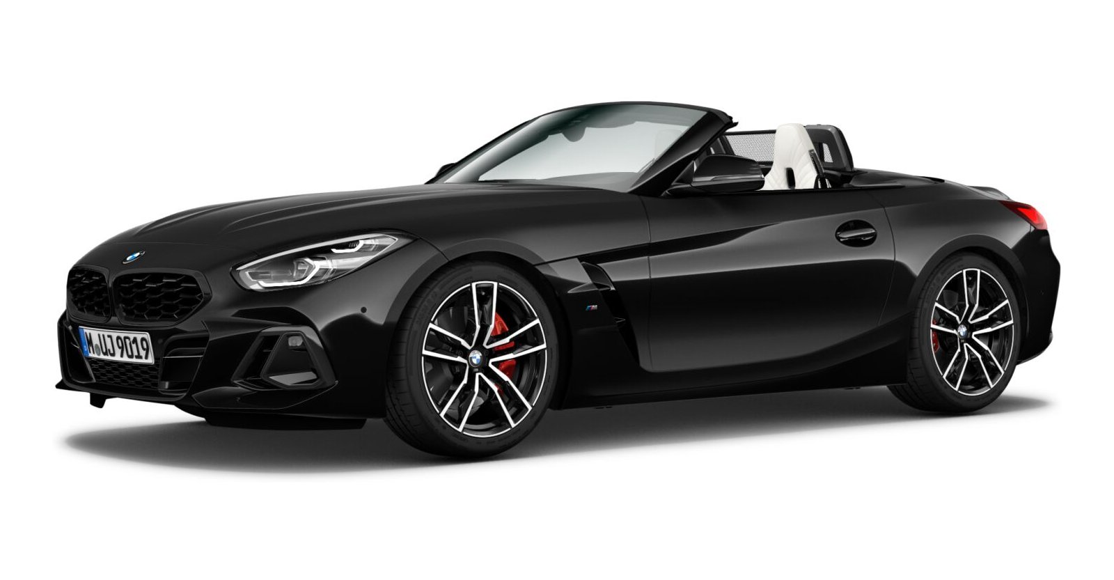 BMW Z4 sDrive30i in Schwarz von vorne BMW Z4 sDrive30i in Schwarz von vorne