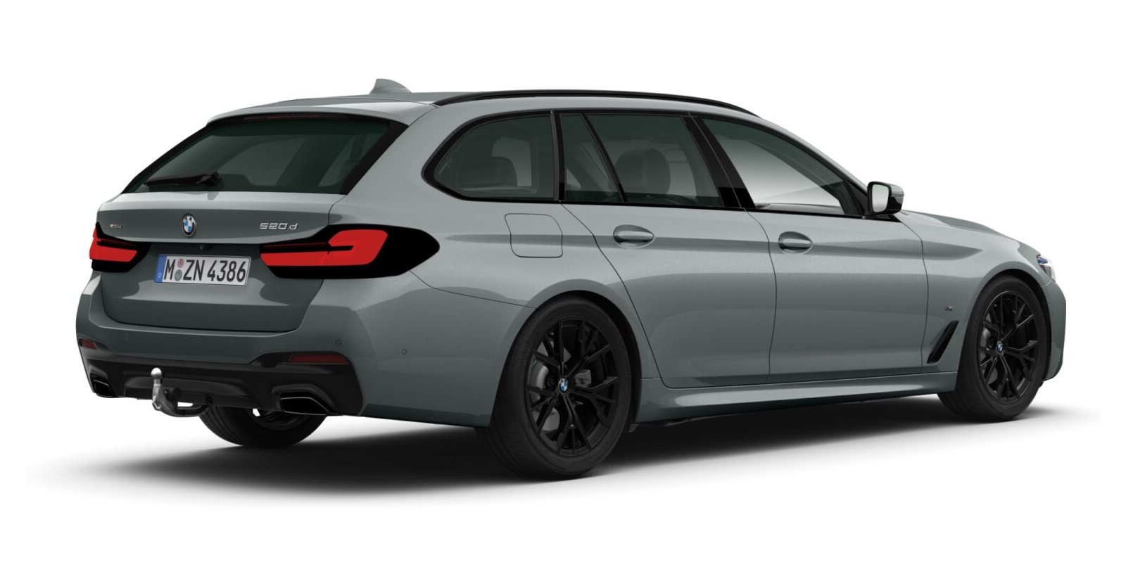 BMW BMW 5er in Grau von hinten BMW BMW 5er in Grau von hinten