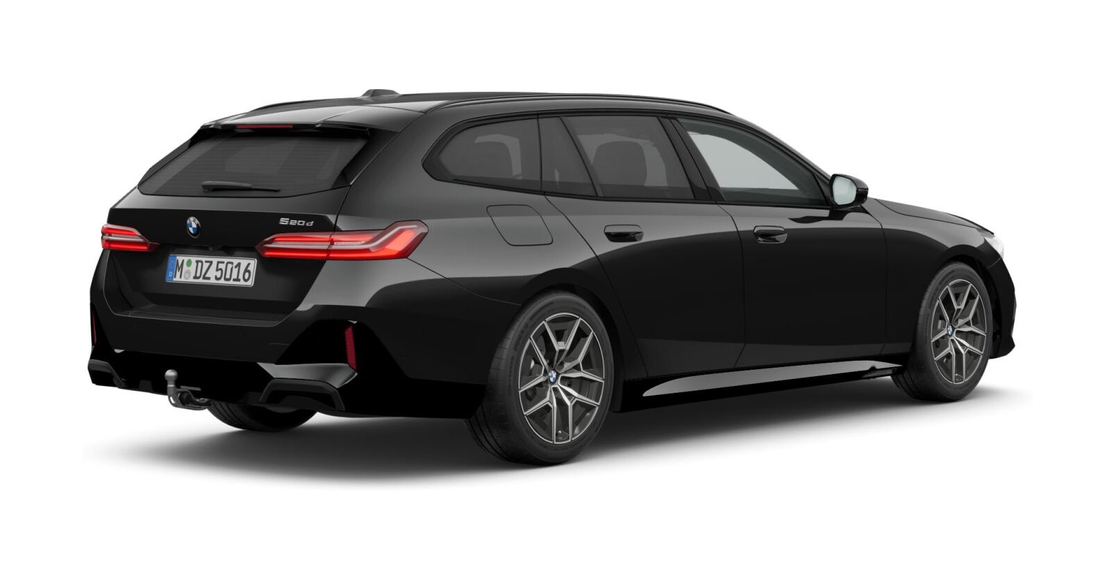 BMW BMW 5er in Schwarz von hinten BMW BMW 5er in Schwarz von hinten