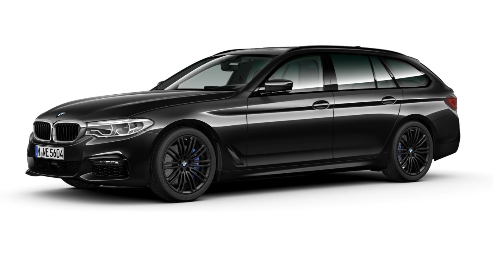 BMW BMW 5er in Schwarz von vorne BMW BMW 5er in Schwarz von vorne