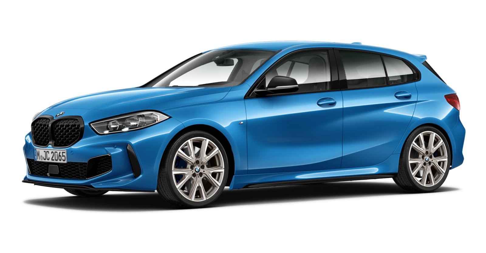 BMW BMW 1er in Blau von vorne BMW BMW 1er in Blau von vorne