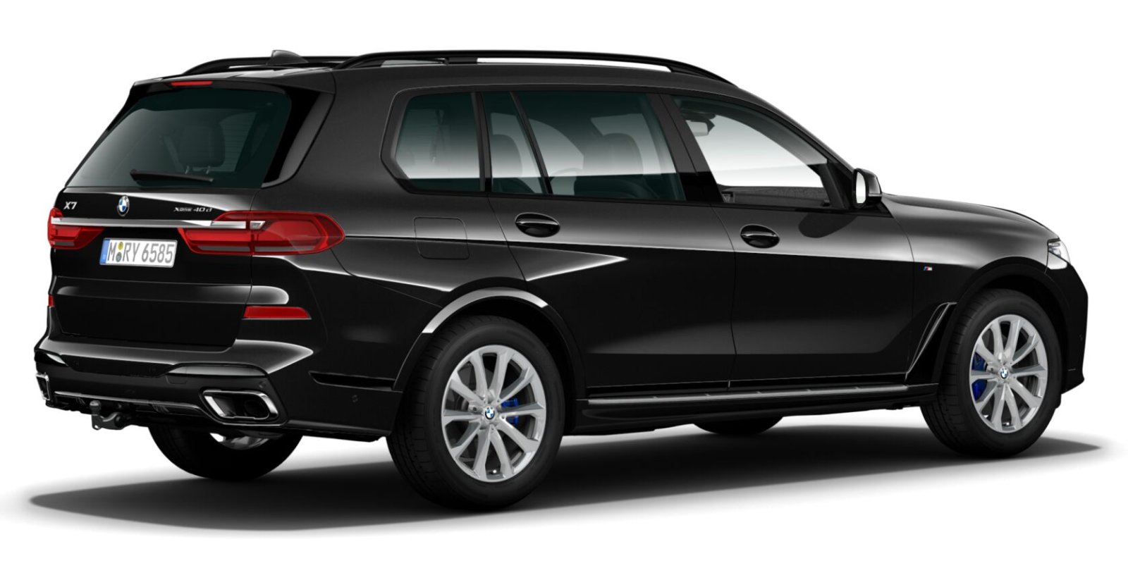 BMW BMW X in Schwarz von hinten BMW BMW X in Schwarz von hinten