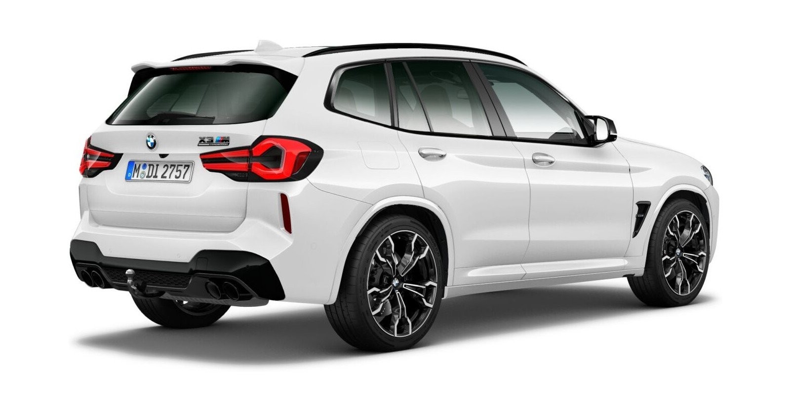 BMW BMW M in Weiß von hinten BMW BMW M in Weiß von hinten